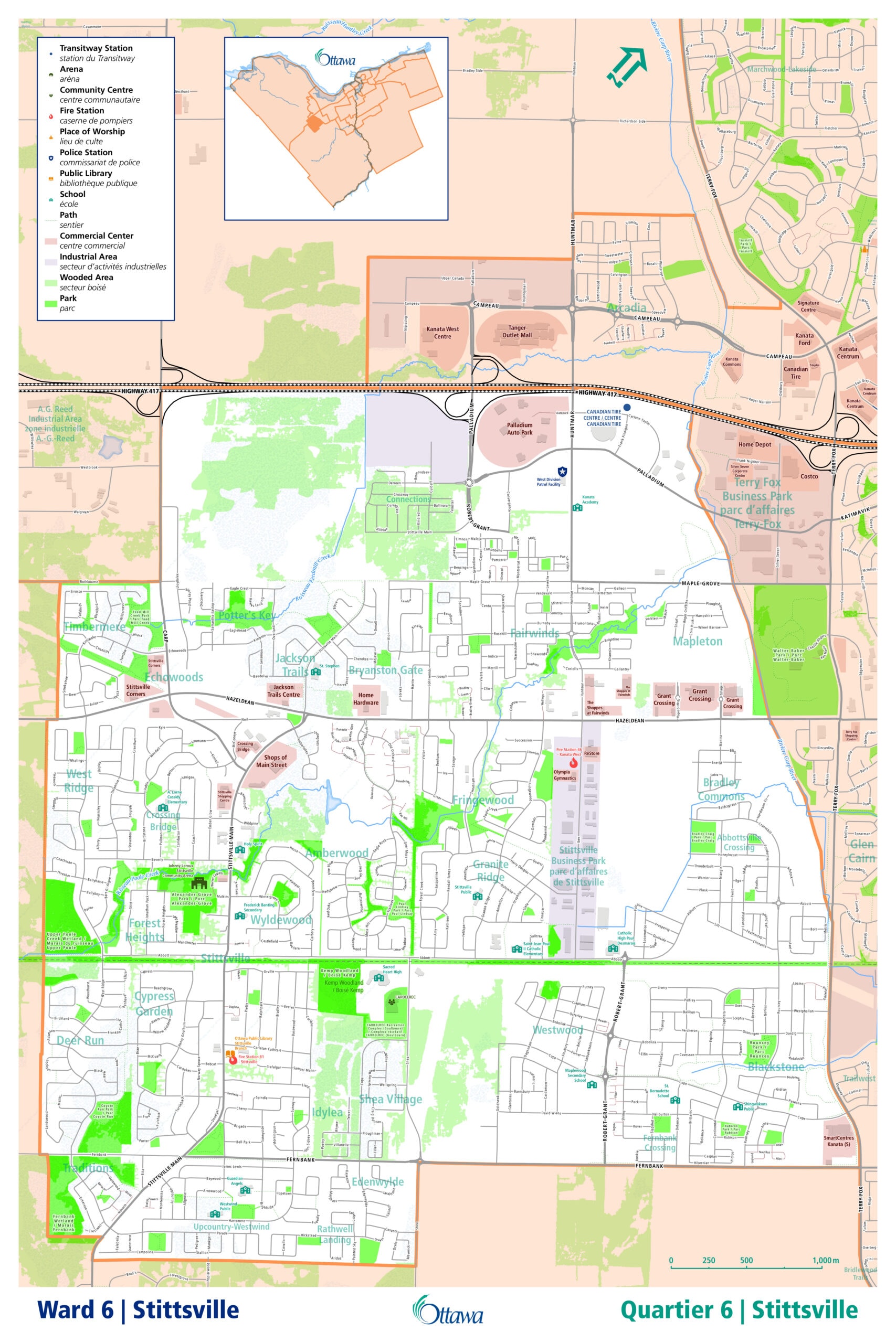 stittsville map, stittsville boundary,